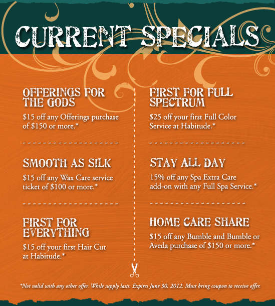 Current Specials